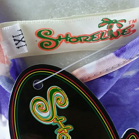 Shoreline Purple Cold Shoulder Dress 1XL - Picture 6 of 7